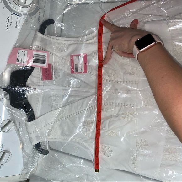 NWT Kate Spade White Clover Eyelet Minidress ♠️ - Picture 13 of 14